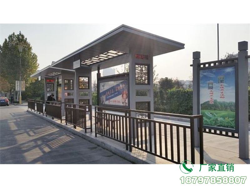 双峰县公交车站铝型材候车亭