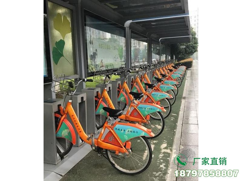 合川公交站点共享自行车棚