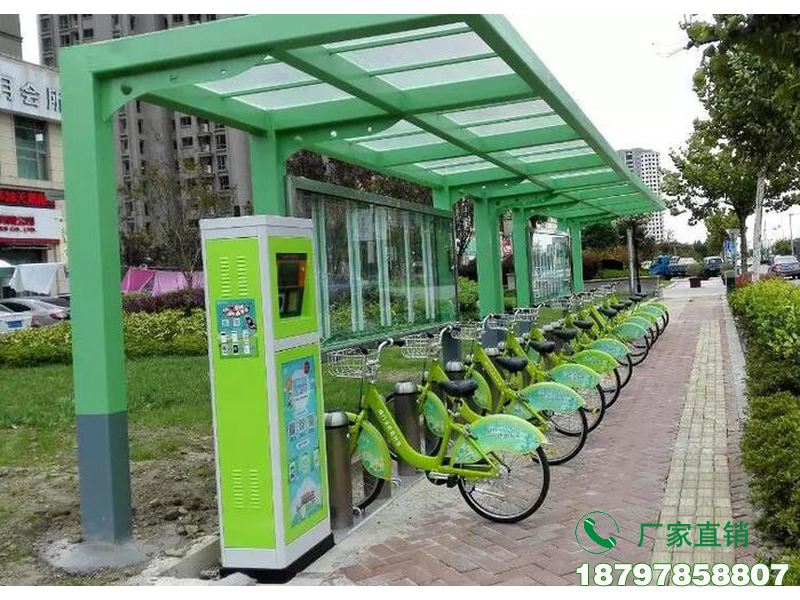 汤阴县公交站共享自行车存放亭