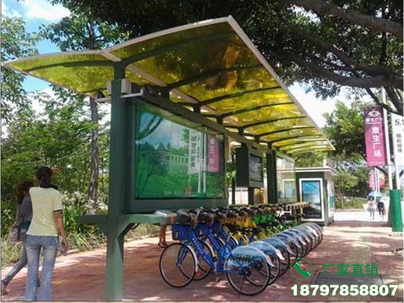 宁江城市中心智能共享单车候车棚