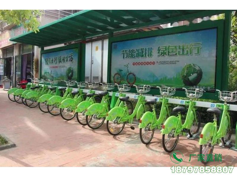 白城城市中心智能共享单车候车棚