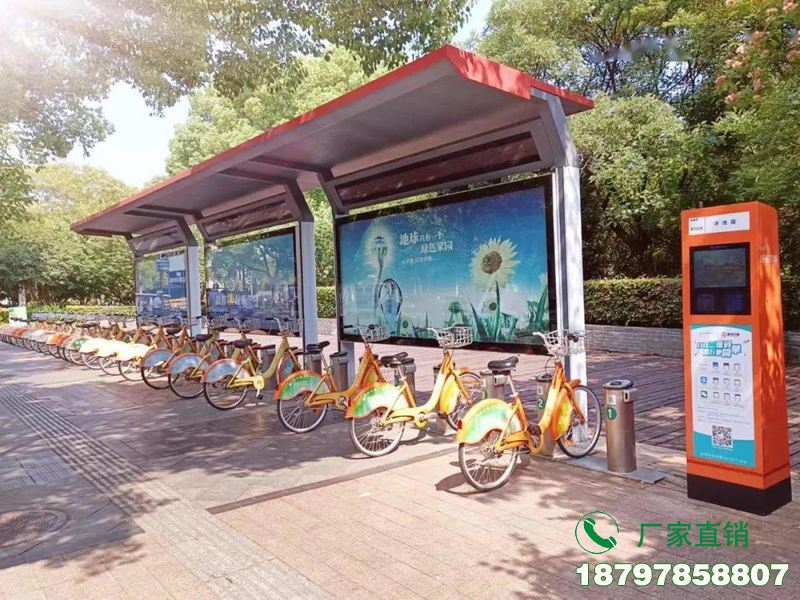 通榆县城市中心智能共享单车候车棚