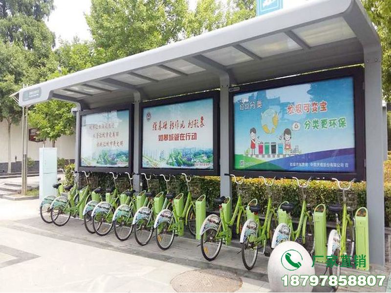 玉龙县公共自行车停车棚